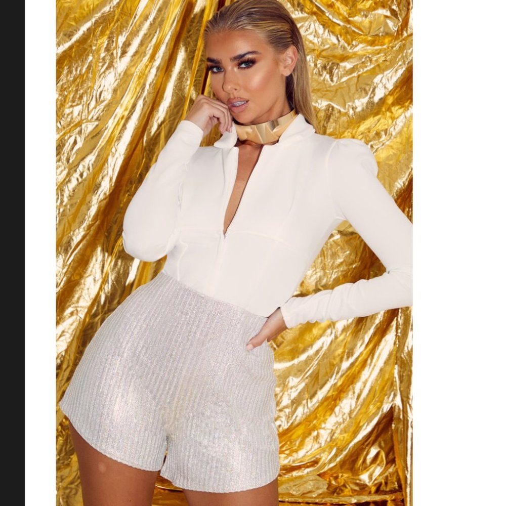 Metallic Floaty Shorts